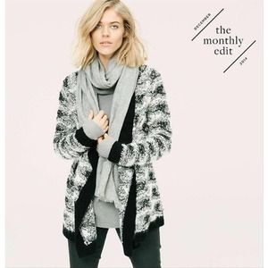 Lou & Grey Cozy Open Front Cardigan Size Medium